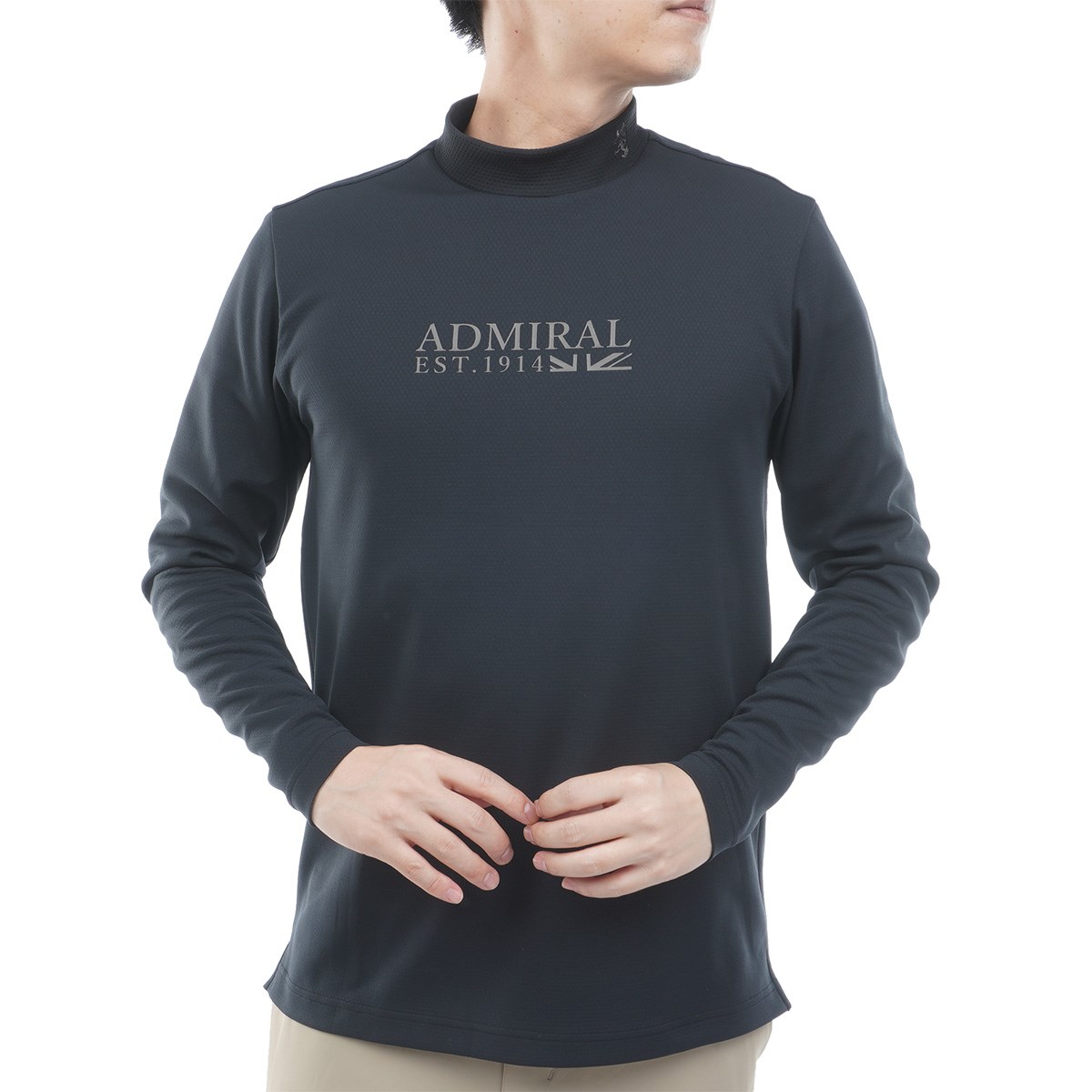 dショッピング |アドミラル Admiral ストレッチ カラタッチ 長袖モック