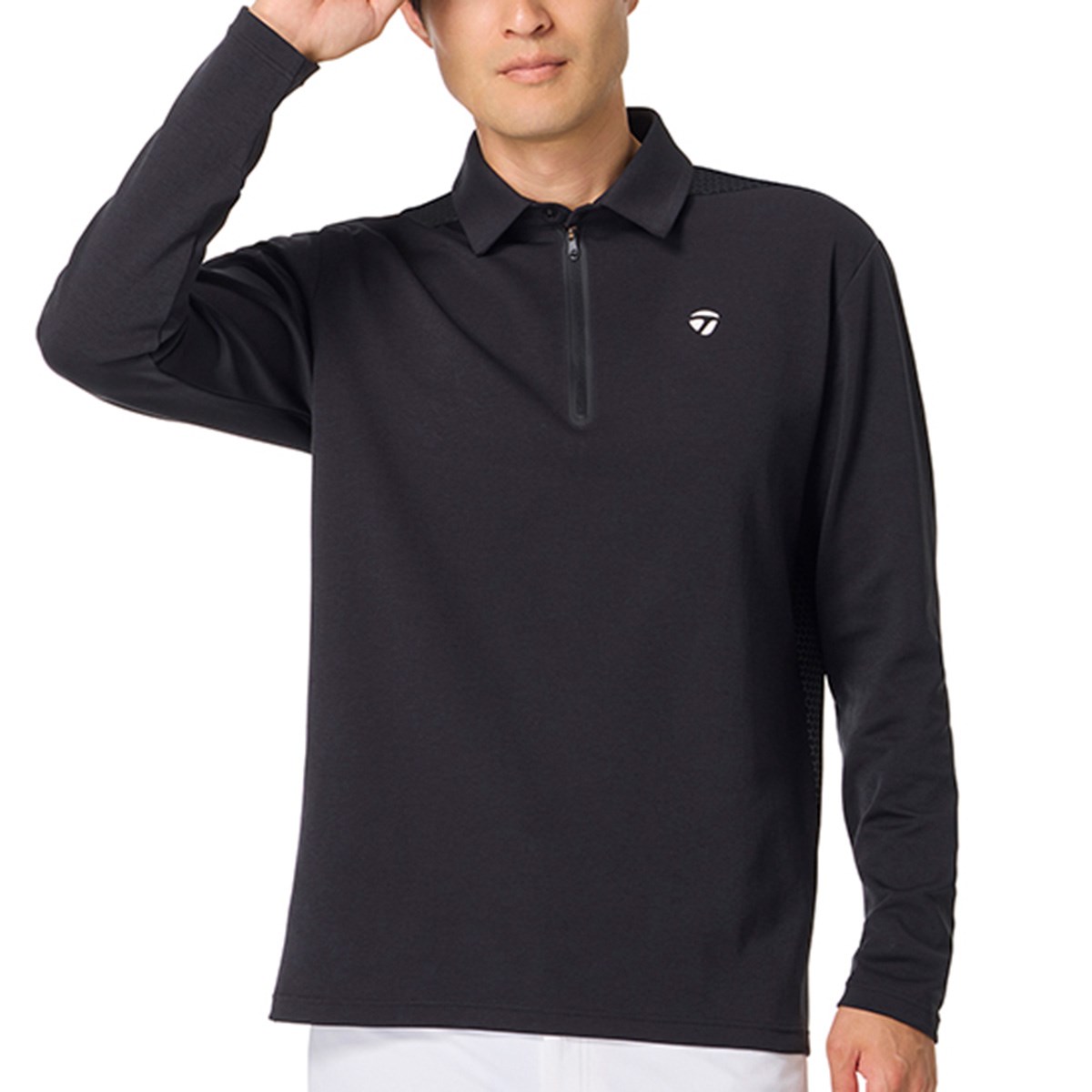 ［超美品］TaylorMade ポロシャツ ブラック Lサイズ dショッピング |テーラーメイド Taylor Made ストレッチ ダブルニット
