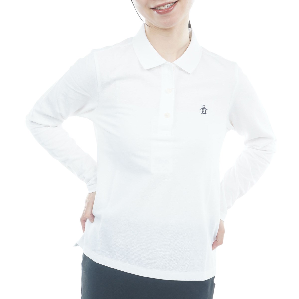 Munsingwear 長袖ポロシャツ ホワイト LLサイズ 新品 dショッピング |マンシングウェア Munsingwear 日本製 ランドリー