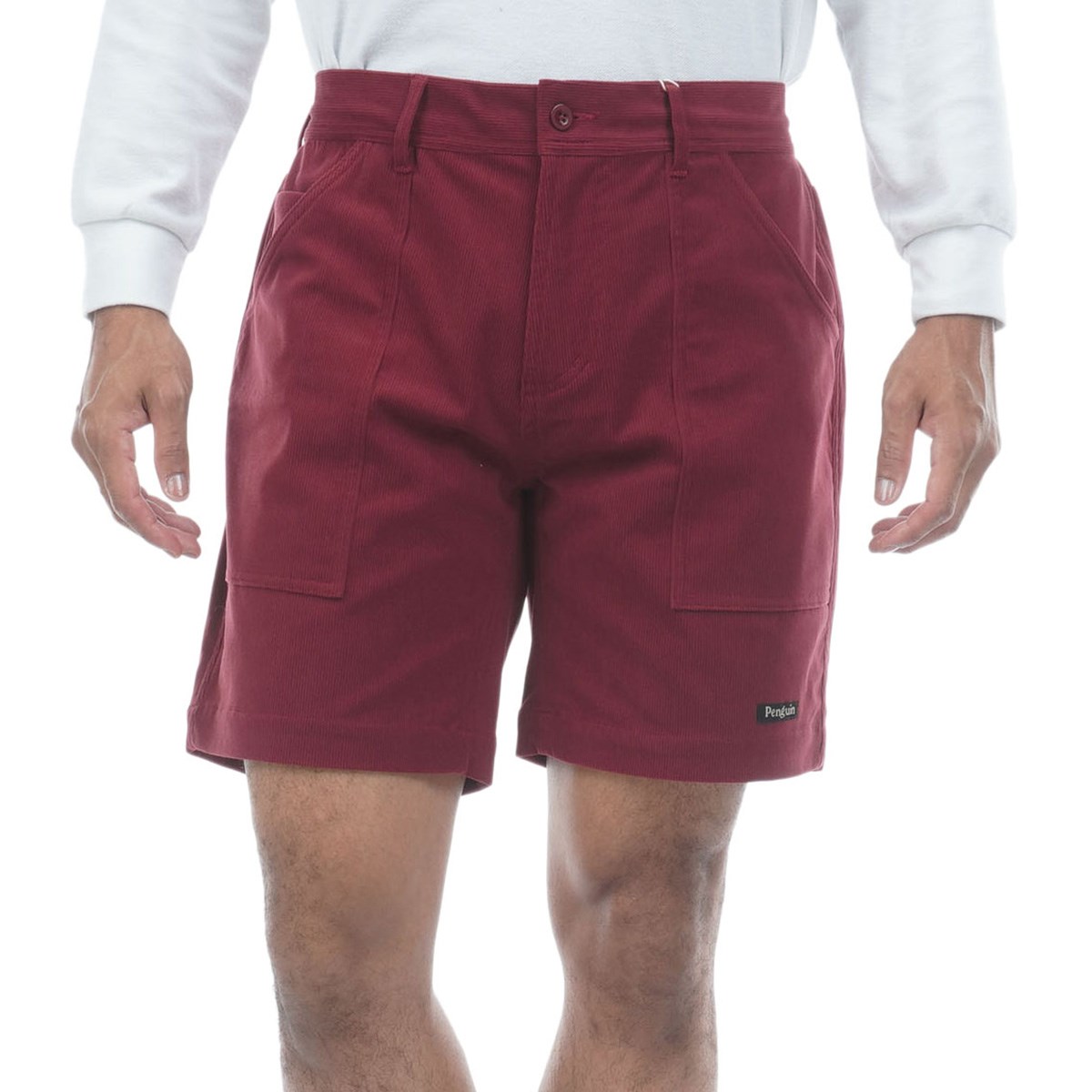 rough&swell サマーコーデュロイ　ショートパンツ　レッド dショッピング |ペンギンバイマンシングウェア penguin BY MUNSINGWEAR