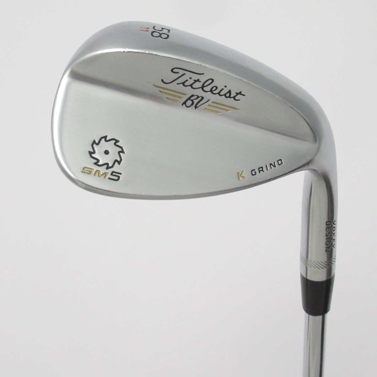 中古】Vokey SM5 ツアークローム K GRIND ウェッジ Dynamic Gold 58-11